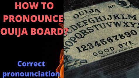 ouija board pronunciation|how is ouija pronounced.